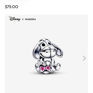 Eeyore Disney pandora charm